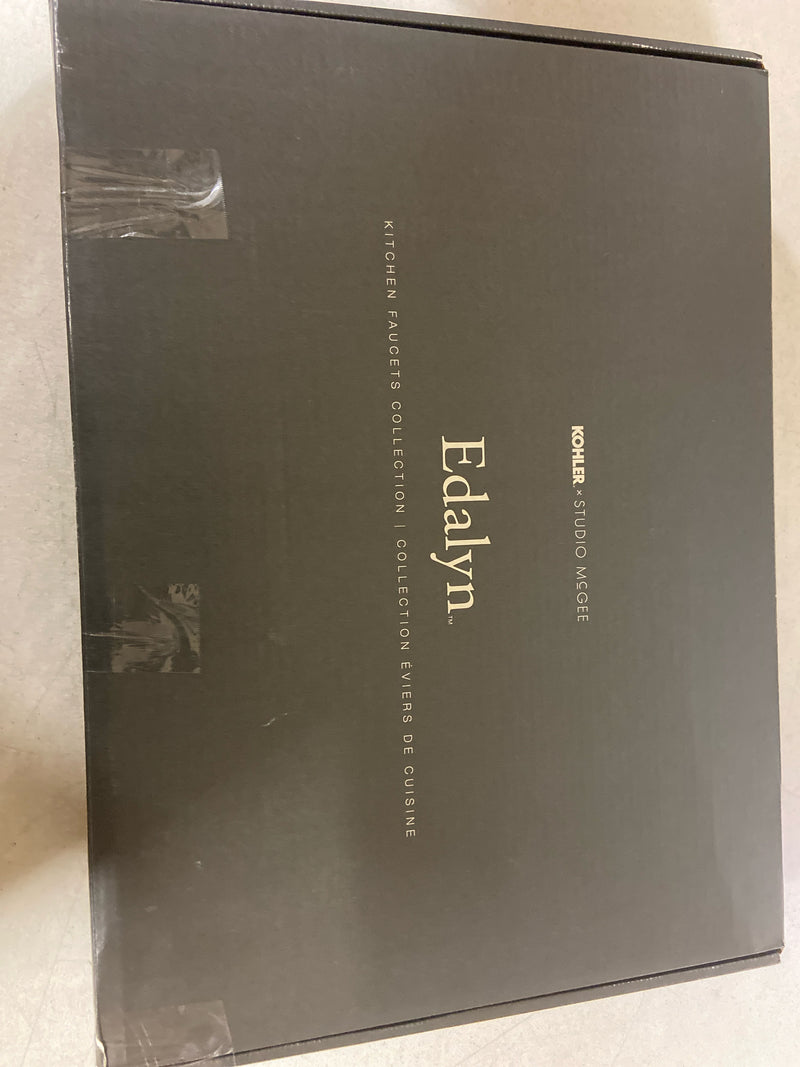 Kohler K28356-VS Edalyn by Studio McGee 1.5 GPM Widespread Bridge Kitchen Faucet - Includes Side Spray Vibrant Stainless