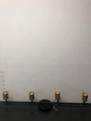 Vidalite CE1008573 Modern 3 ft. 4 Head-Light, Gold, Integrated LED Fixed Track, Lighting Kit, with Rotating Heads