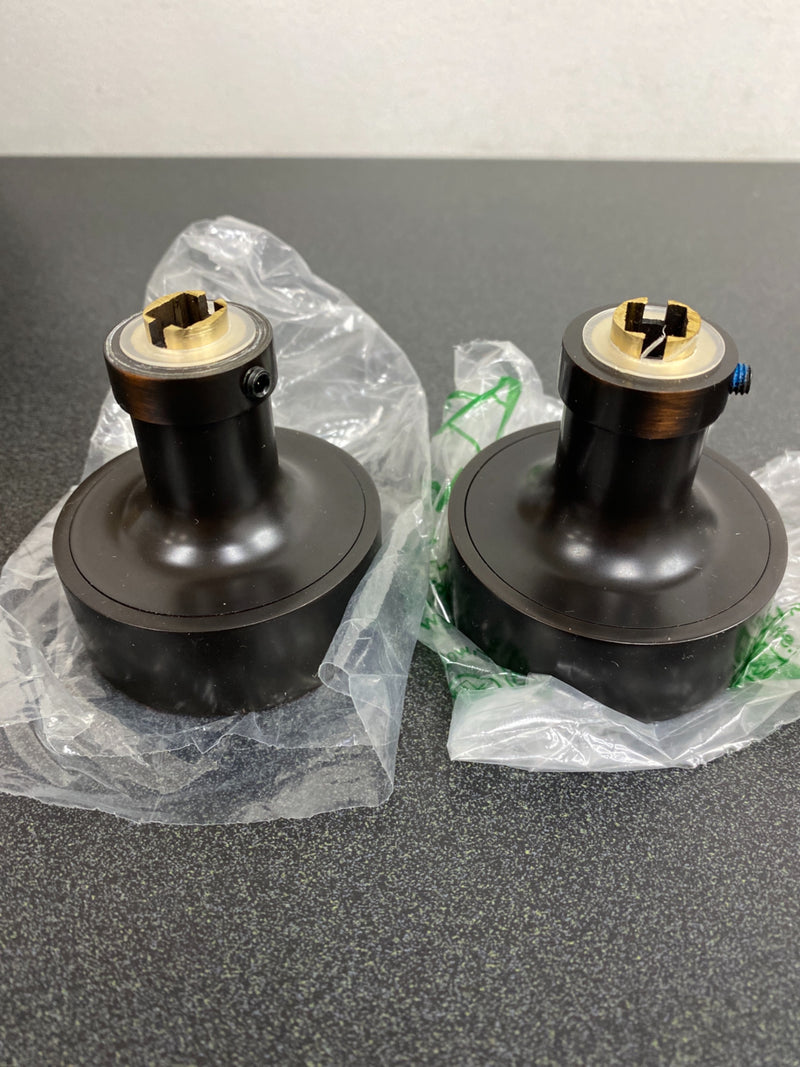 Emtek C520ROUUS10B Round Knob Brass Modern Privacy Door Knobset with the CF Mechanism - Oil Rubbed Bronze