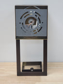 Justice Design Group FSN-7541W-MROR-DBRZ Fusion Single Light 12" High Integrated 3000K LED Outdoor Wall Sconce with Mercury Artisan Glass Shade - Dark Bronze