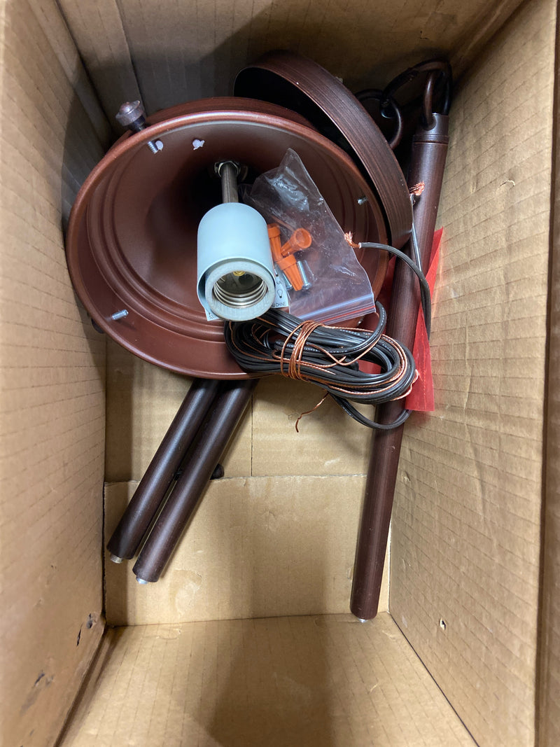 Minka Lavery 2258-576 1 Light 13.25" Height Indoor Schoolhouse Pendant in Brushed Bronze - Brushed Bronze