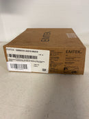 Emtek L-Square Stem Knurled Lever 2-3/8 in Backset Privacy w/CF Mechanism for 1-3/8 in to 1-3/4 in Door
