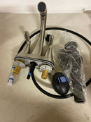 Delta 25840LF-SPPD Arvo 1.2 GPM Centerset Bathroom Faucet with Pull Down Spout and Push Pop-Up Drain Assembly - SpotShield Brushed Nickel