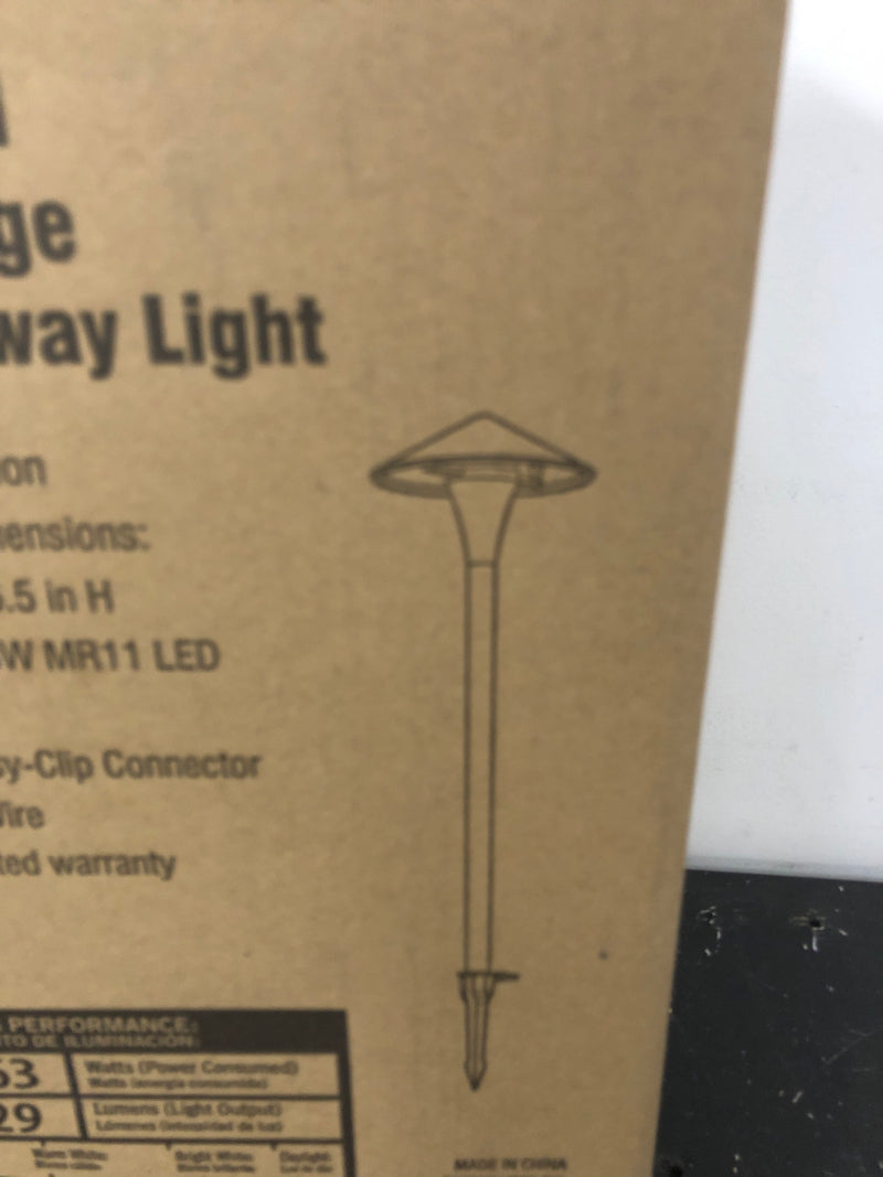 Hampton bay KZB1501HX-01/BR Anderson Low Voltage Hardwired Millennium Bronze Weather Resistant LED Outdoor Path Light
