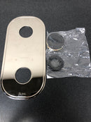 Rohl BP1050OVTPN - ROHL OVAL FACEPLATE ESCUTCHEON ONLY WITH TRADITIONAL ETCHING IN POLISHED NICKEL FOR THE R1050 UNIVERSAL CONCEALED 1/2^ THERMOSTATIC ROUGH VALVE BODY WITH