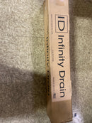 Infinity Drain S-LAG 6536 SS 36" Site Sizable Low Profile Stainless Steel Linear Drain Complete Kit with 2-1/2" Wedge Wire Grate – Includes PVC Channel, Stop Ends, and Outlet Assembly - Satin Stainless