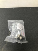 Liberty Hardware P19443-116-CP Faceted 1-3/4 Inch Geometric Cabinet Knob - Satin Nickel and Clear