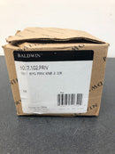 Baldwin 5077102PRIV 5077 Privacy Door Knob Set with R027 Rose from the Estate Collection - Oil Rubbed Bronze