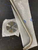 Signature Hardware SHRSA123ZBN 12" Rain Shower Arm and Flange - Brushed Nickel