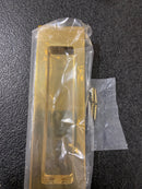 Emtek 220307US3NL Modern Rectangular 7 Inch Tall Rectangular Flush Door Pull - Unlacquered Brass