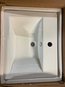 Anzzi LS-AZ116 Vitruvius Series 21 in. Rectangular Bathroom Vessel Sink with Built-In Overflow in Glossy White Vitreous China Ceramic