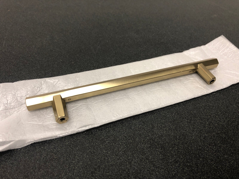 Amerock BP36875BBZ Caliber 6-5/16 Inch Center to Center Bar Cabinet Pull - Golden Champagne