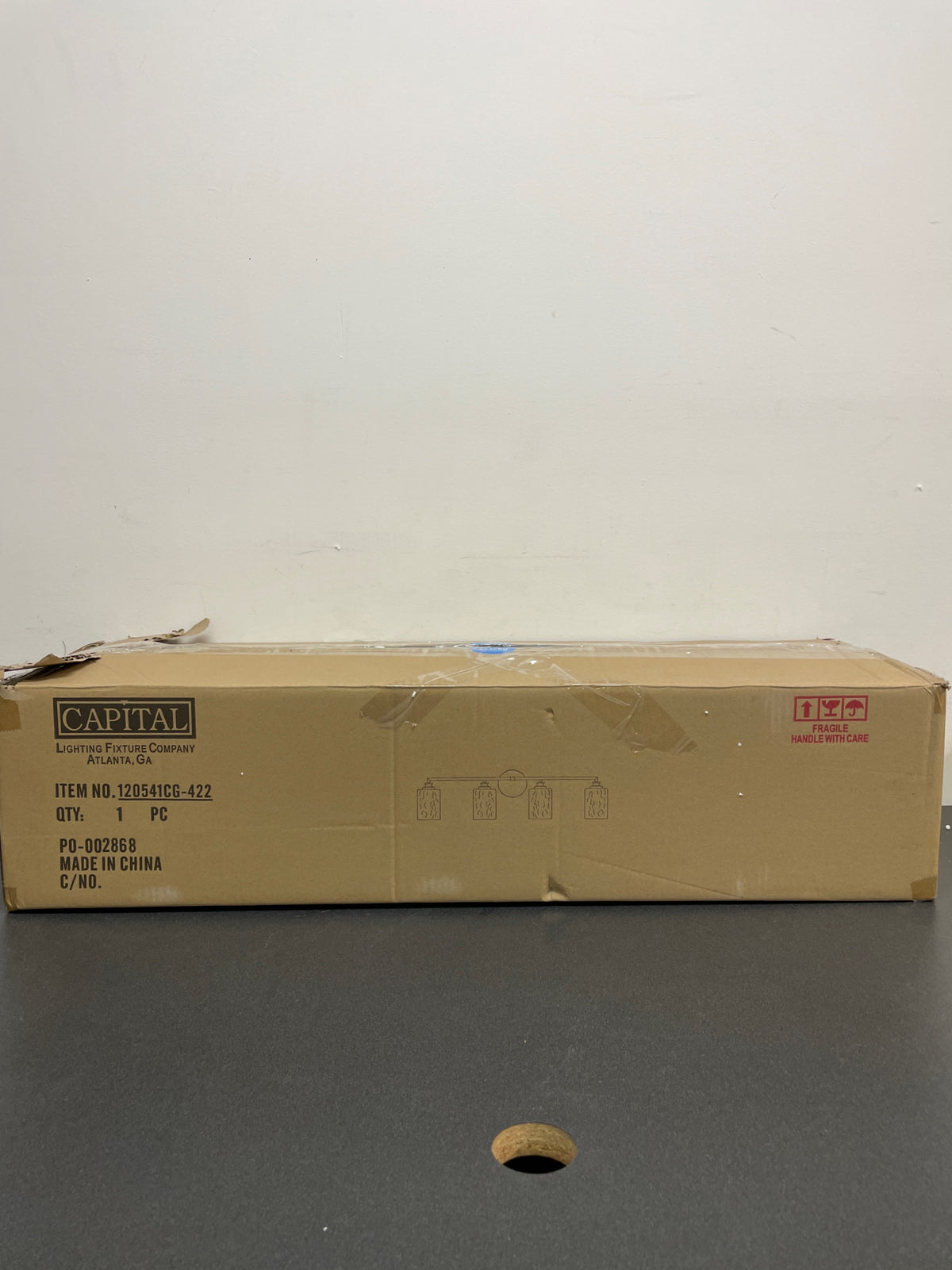 Capital Lighting 120541CG-422 4 Light 9" Tall Bathroom Vanity Light - Capital Gold