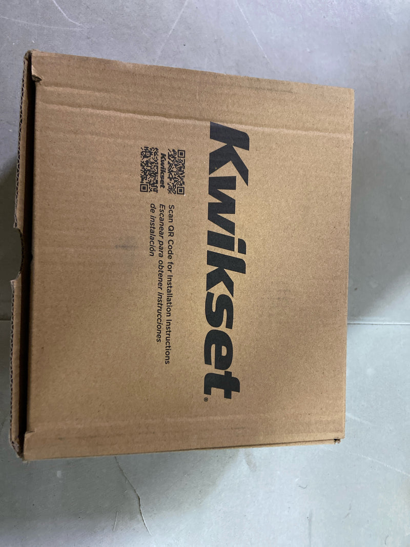 Kwikset 740TNL 514 SMT Tustin Matte Black Keyed Entry Door Handle Featuring SmartKey Security with Microban Antimicrobial Technology