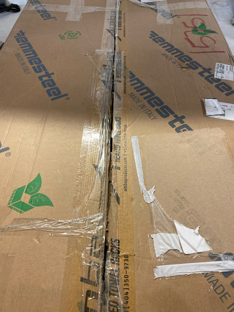 Amba Q2142B.2 Quadro 21-1/4"W x 42-5/8"H 115 V Hardwired Stainless Steel Towel Warmer - Brushed Stainless