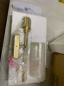 Living District Elsreth 1-Light Metal Wall Sconce in Brass and Clear