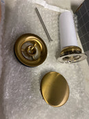 Hansgrohe 50001 Accessories 1-1/4" Non-Closing Drain Assembly - Less Overflow - Brushed Gold Optic