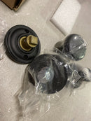 Baldwin FDROUTRR190 Round Non-Turning Two-Sided Dummy Door Knob Set with Round Rose - Satin Black