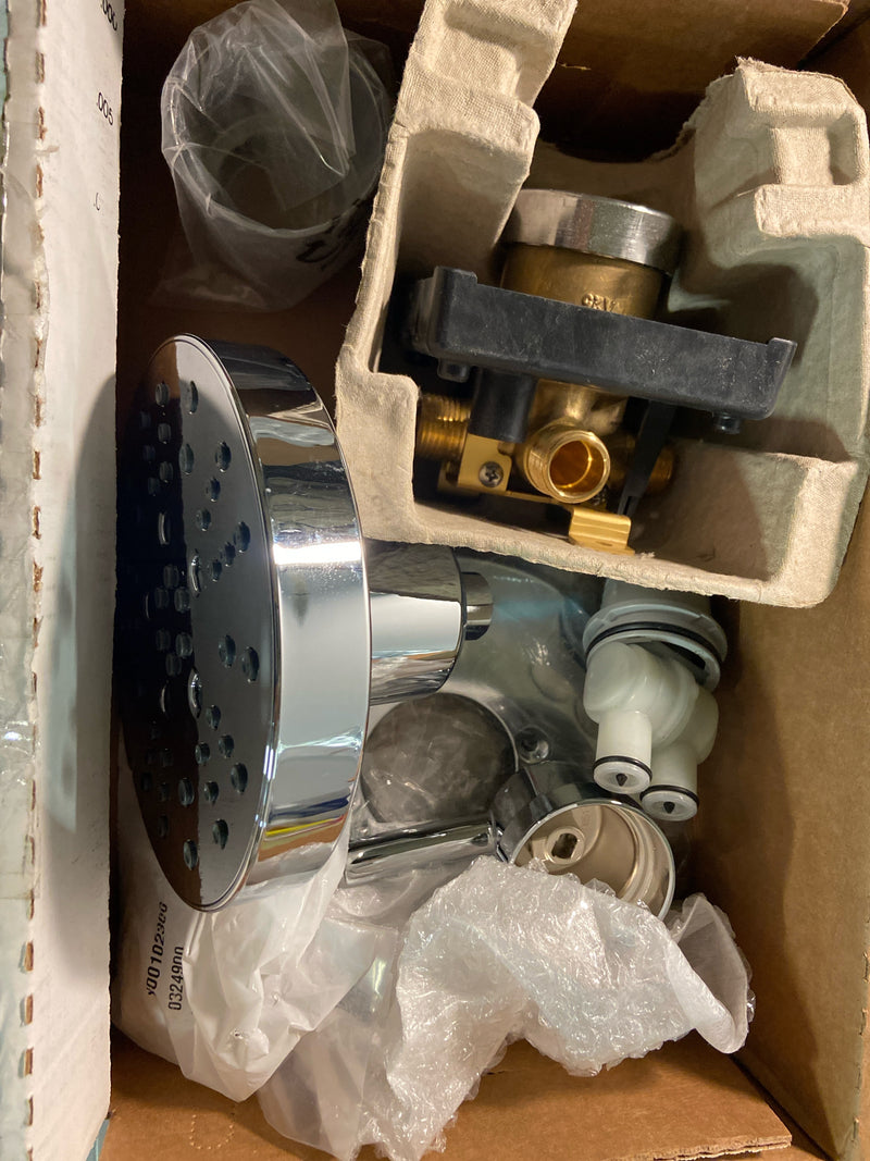 Delta 142749 Nicoli Single Function Pressure Balanced Shower Only with Included Rough-In Valve - Chrome