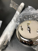 Miseno ML98584-WPN Single Light 9" Wide Pendant - White / Polished Nickel