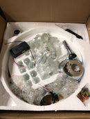 Bella depot BD4203-C 42 in. LED Chrome Retractable Ceiling Fan with Light Kit and Remote Control