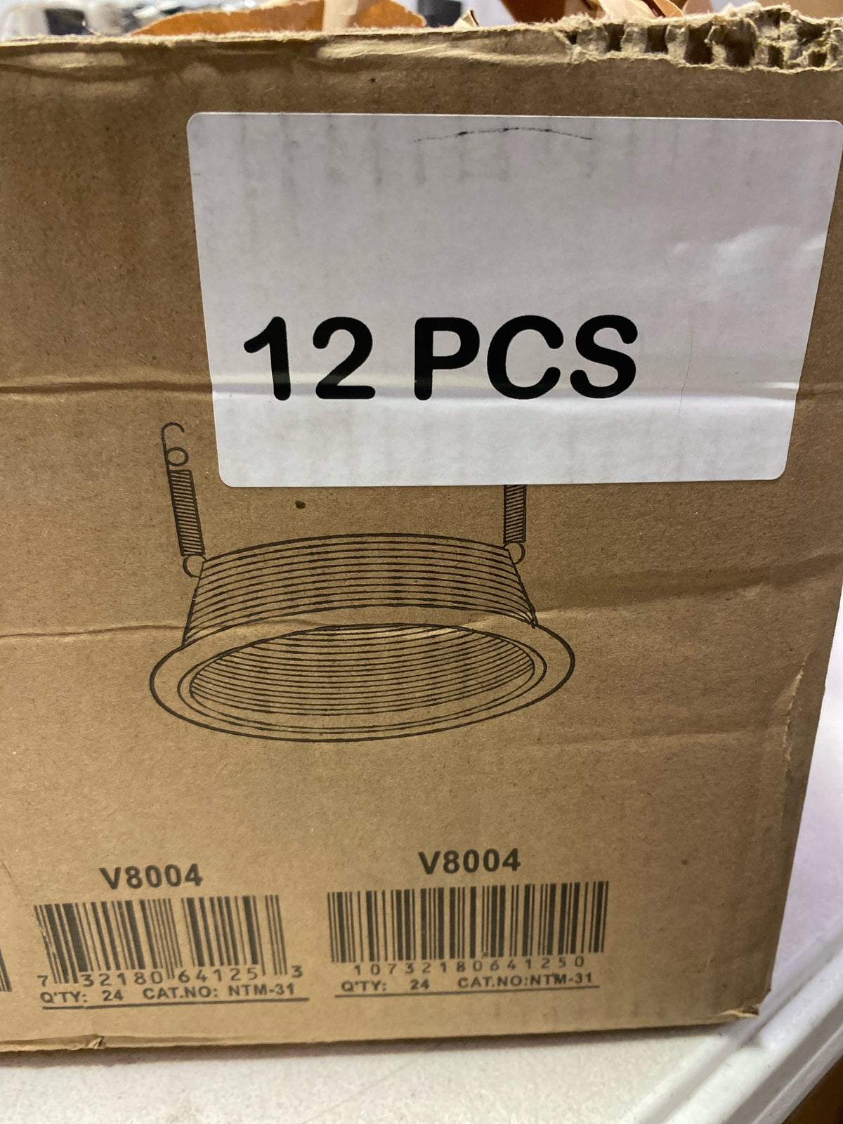 6 in. - White Stepped Baffle - PLT PTM31