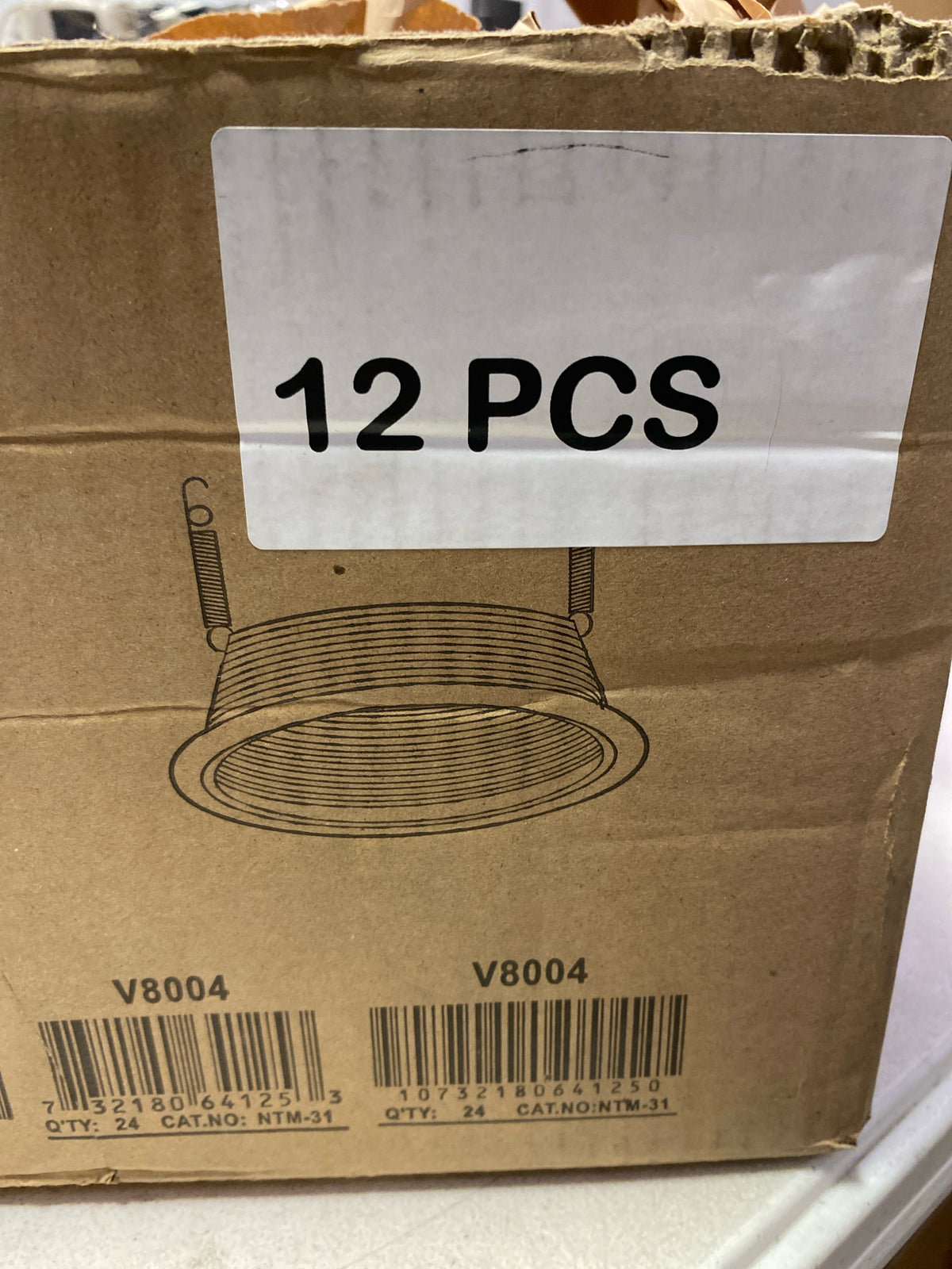 6 in. - White Stepped Baffle - PLT PTM31
