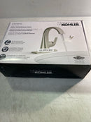 Kohler K-R30577-4D-BN Cursiva Single Hole Single-Handle Bathroom Faucet in Vibrant Brushed Nickel