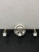 Signature Hardware 427988 Scarborough 3 Light 18" Wide Bathroom Vanity Light - Brushed Nickel