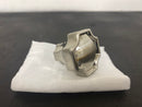 Belwith Keeler B076636-SN Monarch 1-1/4" Scalloped Square Glam Cabinet Knob / Drawer Knob - Satin Nickel