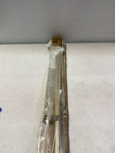 Emtek 84174.RCBUS4.KNUS4 Knurled 54 Inch Center to Center Bar Appliance Pull with Rectangular Bar Stem from the SELECT Collection - Satin Brass / Satin Brass Stem