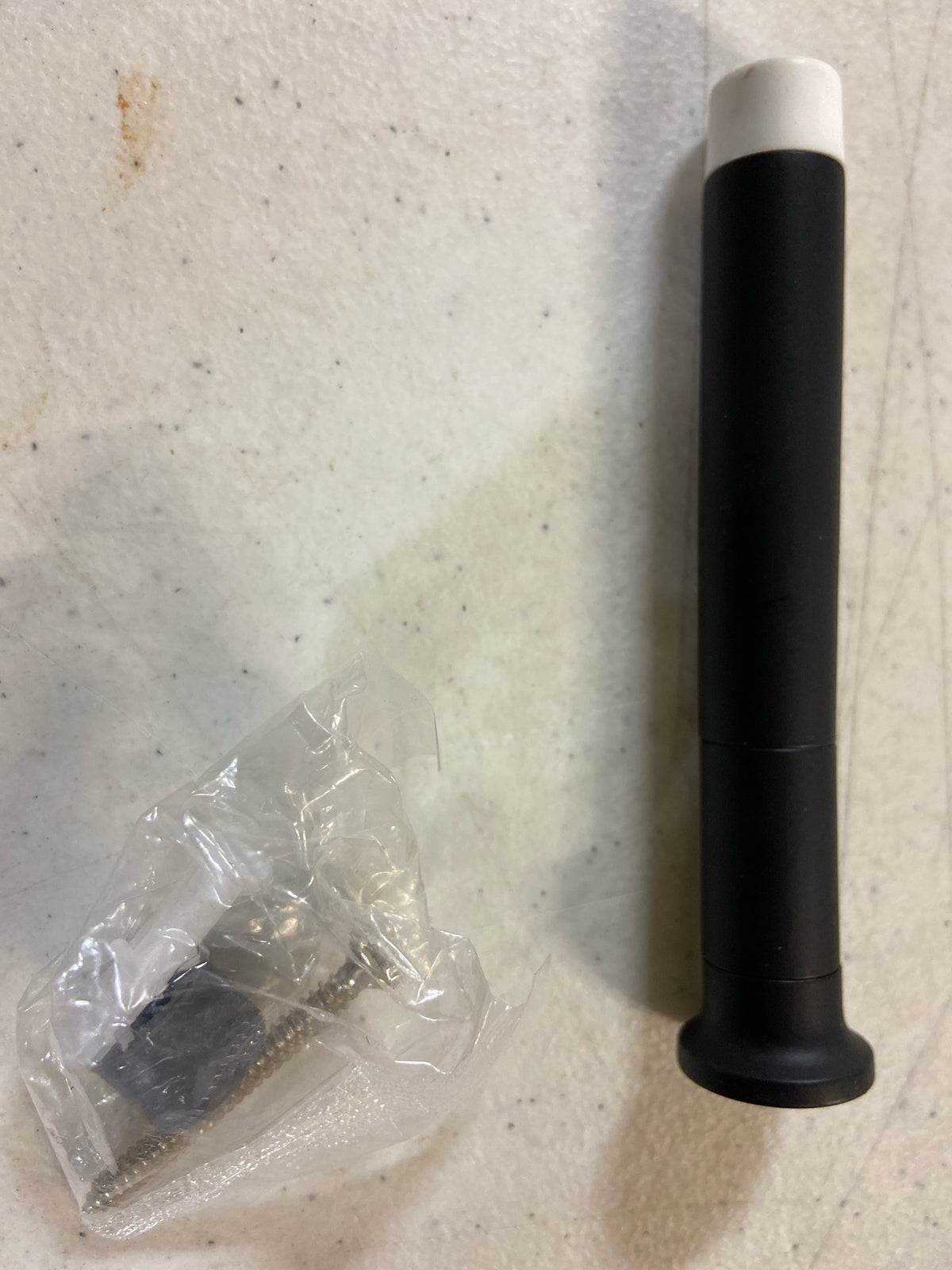 Emtek 2233US10B 3 Piece Extendable Base Mounted Door Stop from the Door Accessories Collection - Oil Rubbed Bronze