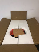 JONATHAN Y Porto Large 14 in. Black Integrated LED Outdoor Wall Lantern Crackled Glass/Metal Sconce-JYL7450A