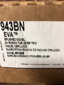 Moen T943BN Deck Mounted Roman Tub Filler from the Eva Collection (Less Valve) - Brushed Nickel