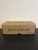 Baldwin PSTUBCSR260 Reserve Passage Tube with Contemporary Square Rose in Bright Chrome Finish