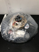 Antoine HY-8222-36G 36 in. Integrated LED Indoor Gold Crystal Chandelier Retractable Blades Ceiling Fan with Light and Remote