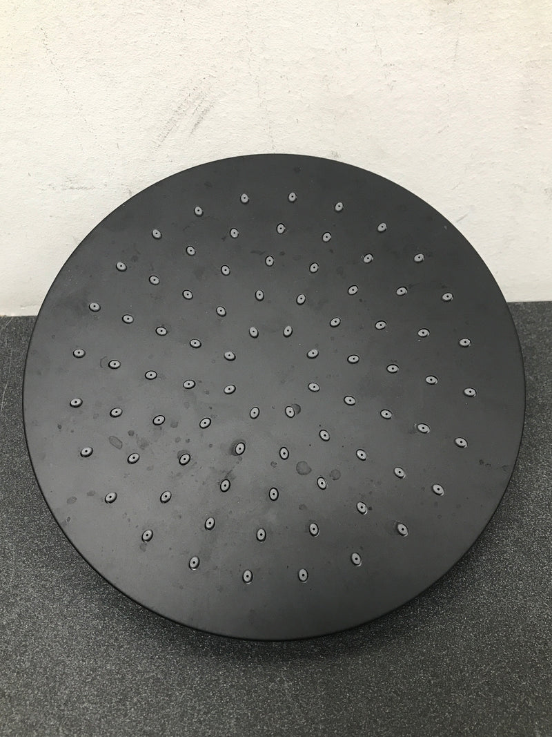 Signature Hardware 476849 1.8 GPM 8" Wide Modern Round Rain Shower Head - Matte Black
