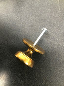 Schaub and Company 967M-PAR Sonata 1-1/8" Luxury Designer Ringed Round Solid Brass Cabinet Knob - Paris Brass