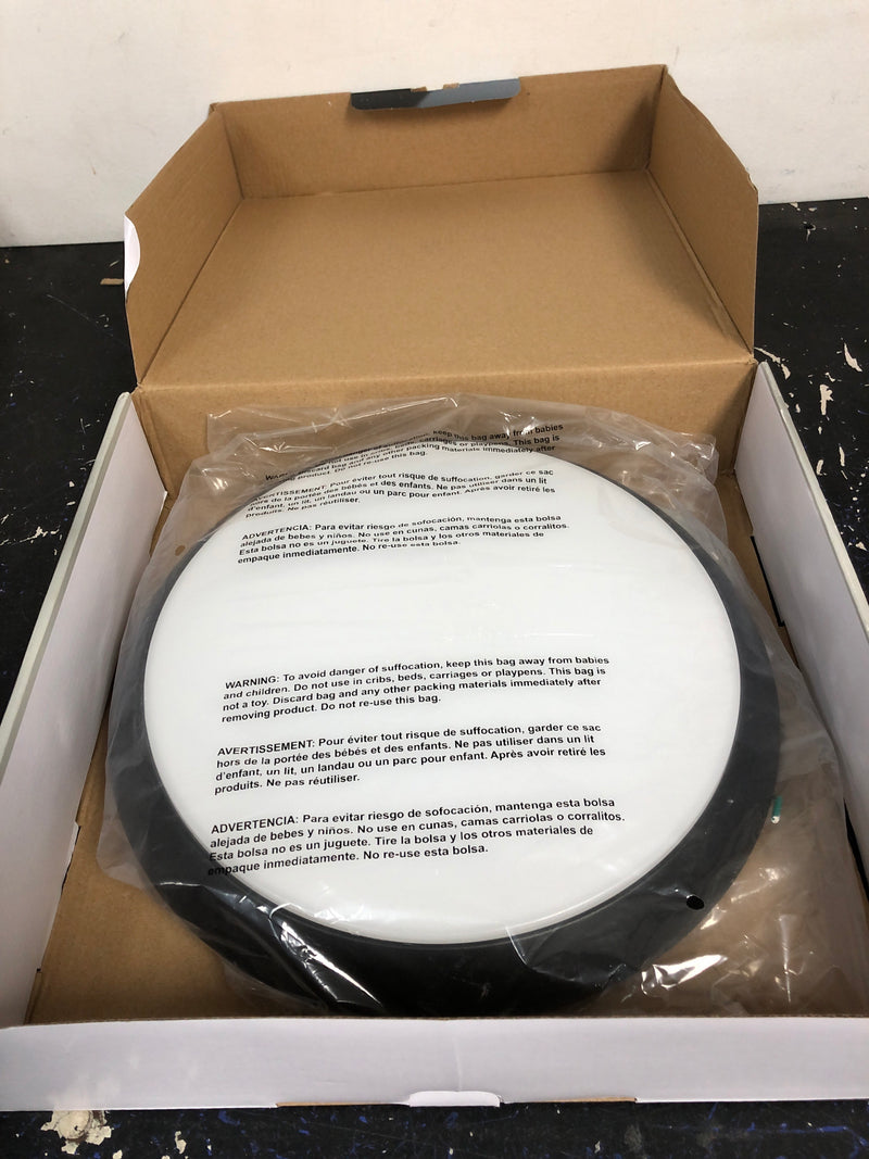 Commercial electric FM11LP6WYMMBKHD 11 in. Matte Black Integrated LED Dimmable Selectable CCT Flush Mount Indoor Ceiling Light