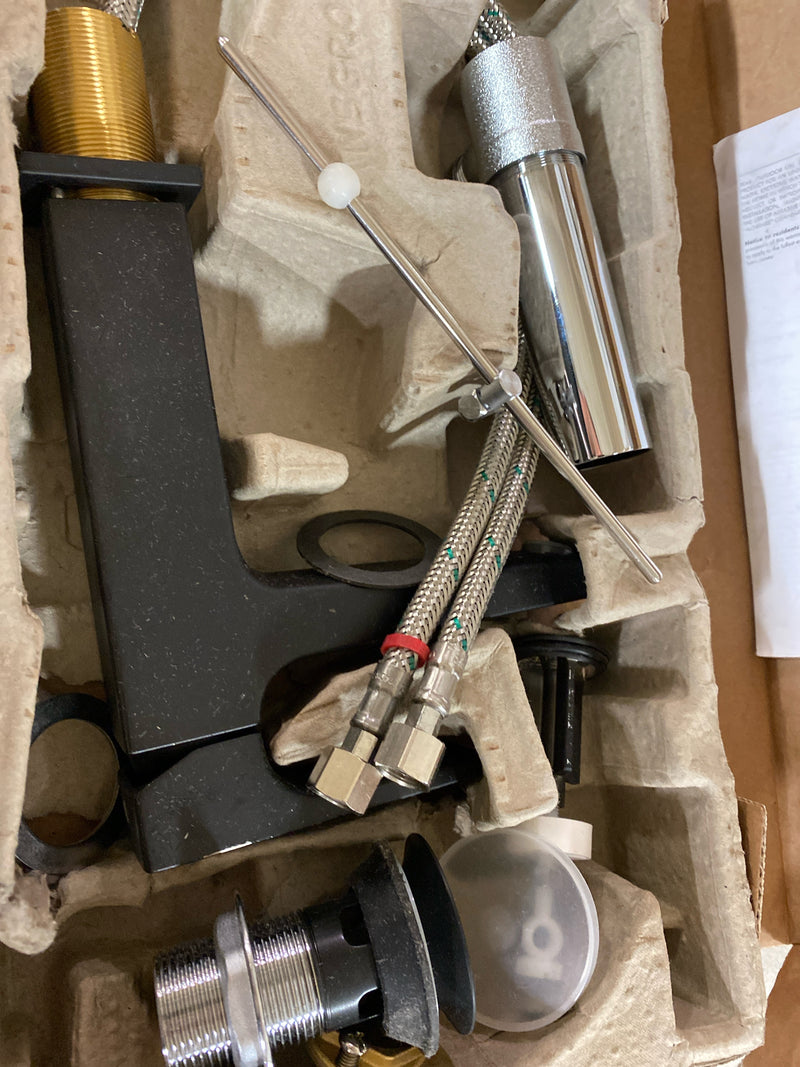 Hansgrohe 32506671 Metropol 1.2 (GPM) Single Hole Bathroom Faucet with Pop-Up Drain - Matte Black