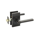Emtek 5123HLOUS10BLH Helios Left Handed Single Cylinder Keyed Entry Door Lever Set with Modern Rectangular Rose - Oil Rubbed Bronze