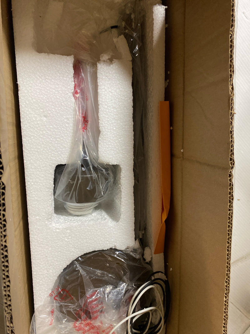 Justice Design Group FAL-8814-18-DBRZ-RIGID LumenAria 1 Light Full Sized Pendant with Rigid Stem Kit and Short Tapered Cylindrical Shade - Dark Bronze