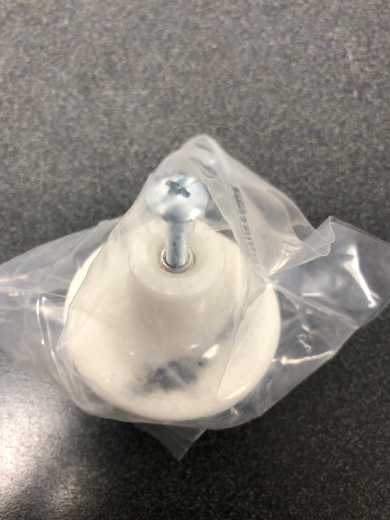 Cal Crystal RN-2-WHITE Marble 1-3/4 Inch Mushroom Cabinet Knob - White