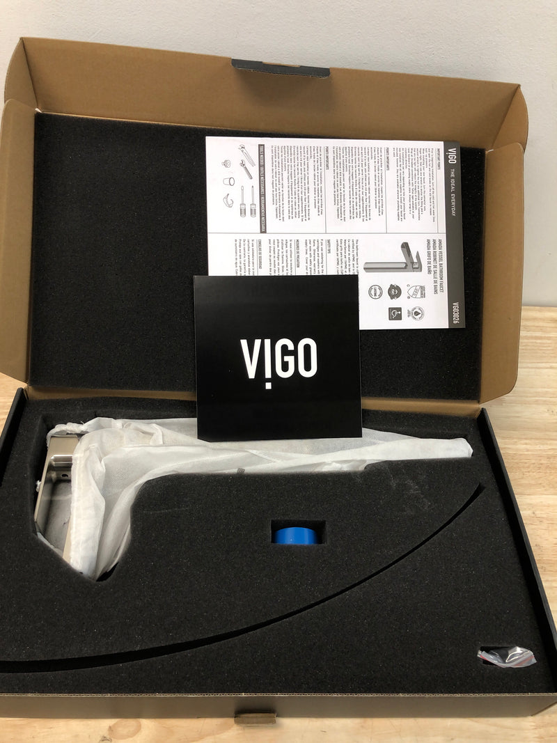 Vigo VG03026BN Amada 1.2 GPM Vessel Single Hole Bathroom Faucet - Brushed Nickel