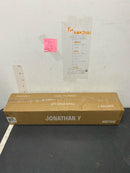 JONATHAN Y JYL7022C Makena 28" Dimmable Integrated LED Modern Metal Wall Sconce Minimalistic Contemporary 3000K 10W Bulbs Entryway Lobby Kitchen Bathroom Bedroom Living Room Hallway, Black