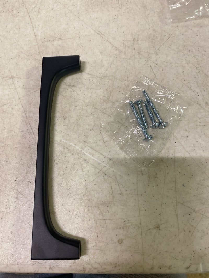 Amerock Merced 6-5/16 inch (160mm) Center-to-Center Matte Black Cabinet Pull, BP37425MB