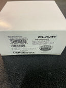 Elkay LKPDQD1FX Perfect Drain 3-1/2" Polymer Disposer Flange with Removable Basket Strainer and Rubber Stopper - Arctic Fox