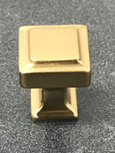 Top Knobs TK700HB Transcend 1 Inch Square Cabinet Knob - Honey Bronze