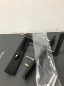 Emtek 12A5US10B Brass Modern Door Configuration 2 Inactive Multi Point Narrow Trim Lever Set with American Cylinder Above Handle - Oil Rubbed Bronze