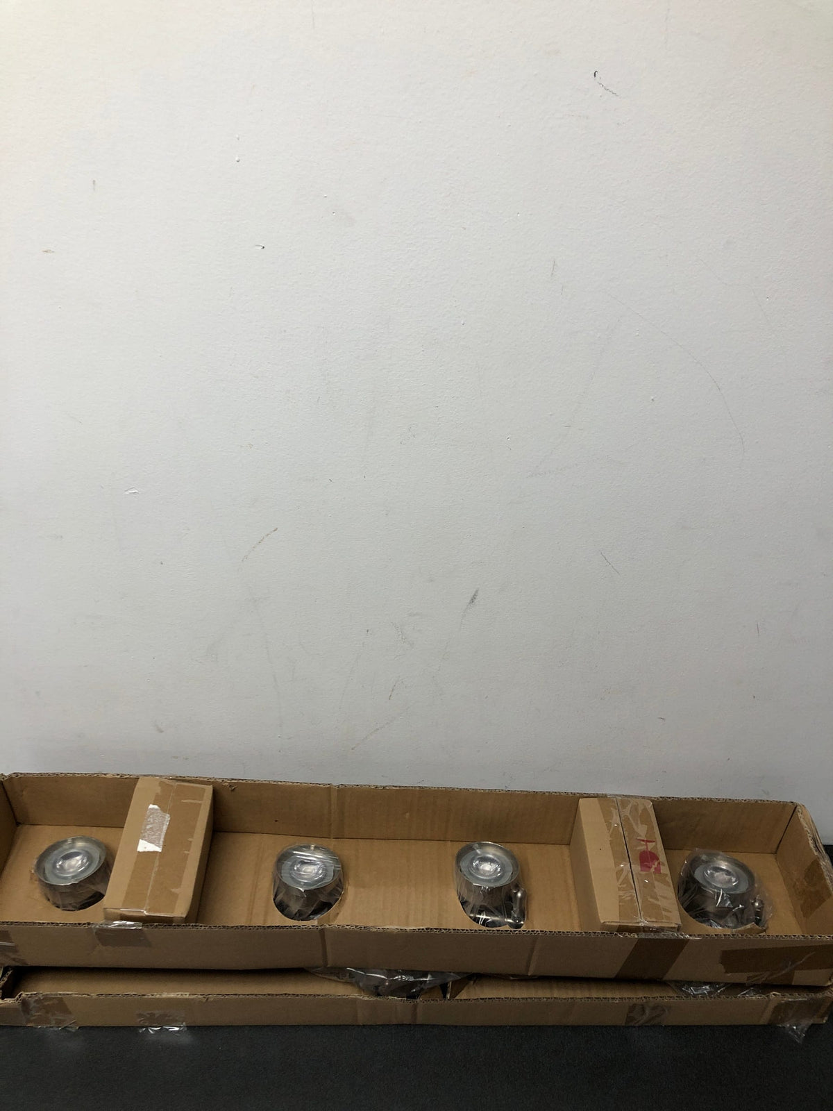 2.6 ft. 4-Light Brushed Nickel Integrated LED Track Lighting Kit